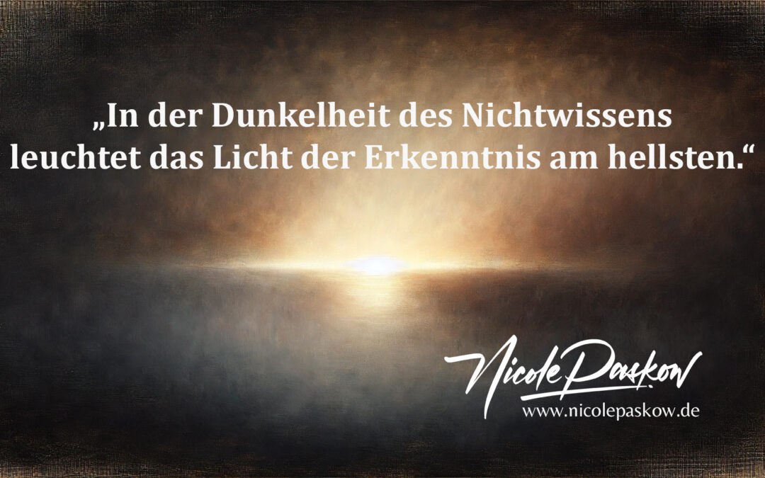 In der Dunkelheit des Nichtwissens