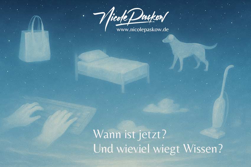 Wann ist jetzt? Und wieviel wiegt Wissen?